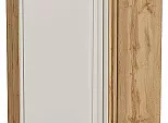 Шкаф верхний прямой угловой Фрейм Cream Silk Дуб Вотан 716*700*345
