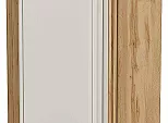 Шкаф верхний прямой угловой Фрейм Cream Silk Дуб Вотан 920*700*345