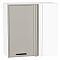 Шкаф верхний прямой угловой Фрейм Grey Silk Белый 716*700*345