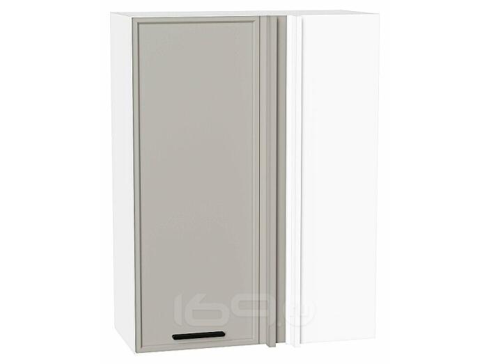 Шкаф верхний прямой угловой Фрейм Grey Silk Белый 920*700*345