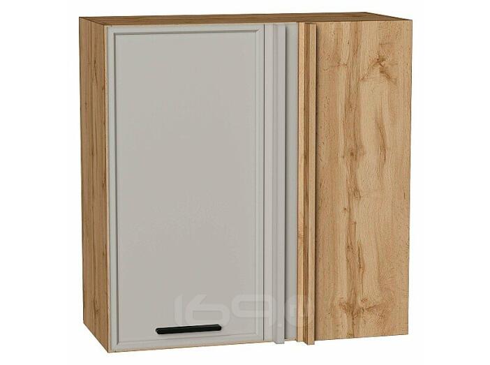 Шкаф верхний прямой угловой Фрейм Grey Silk Дуб Вотан 716*700*345
