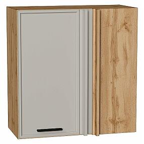 Шкаф верхний прямой угловой Фрейм Grey Silk Дуб Вотан 716*700*345