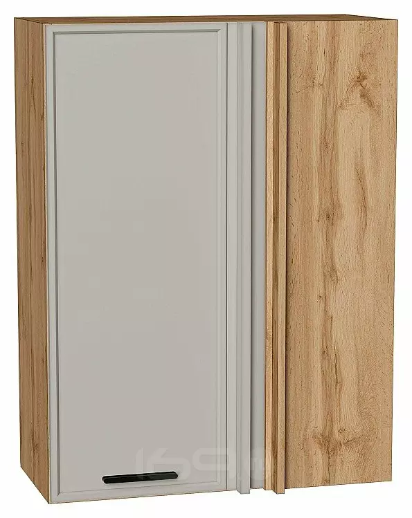 Шкаф верхний прямой угловой Фрейм Grey Silk Дуб Вотан 920*700*345