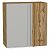 Шкаф верхний прямой угловой Фьюжн Silky Light Grey Дуб Вотан 716*700*345
