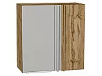 Шкаф верхний прямой угловой Фьюжн Silky Light Grey Дуб Вотан 716*700*345