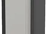 Шкаф верхний прямой угловой Фьюжн Silky Light Grey Graphite 716*700*345