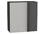 Шкаф верхний прямой угловой Фьюжн Silky Light Grey Graphite 716*700*345