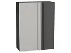 Шкаф верхний прямой угловой Фьюжн Silky Light Grey Graphite 920*700*345