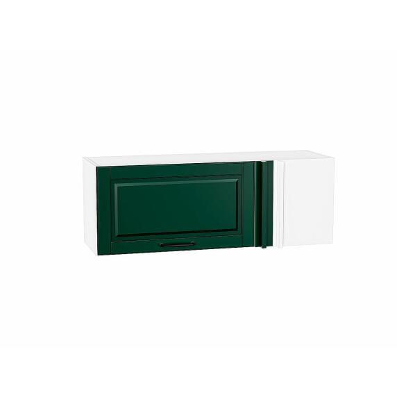 Шкаф верхний прямой угловой горизонтальный Дублин Special Green/Белый 358*1000*350