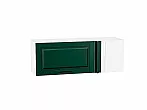 Шкаф верхний прямой угловой горизонтальный Дублин Special Green/Белый 358*1000*350