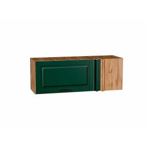 Шкаф верхний прямой угловой горизонтальный Дублин Special Green/Дуб Вотан 358*1000*350
