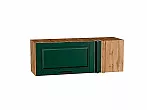 Шкаф верхний прямой угловой горизонтальный Дублин Special Green/Дуб Вотан 358*1000*350