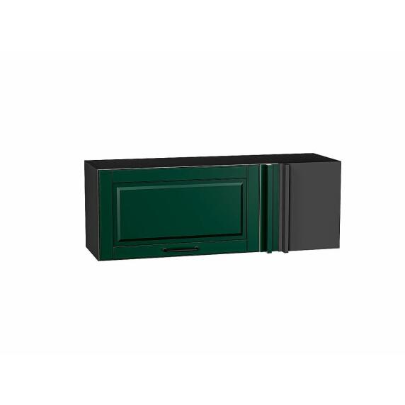 Шкаф верхний прямой угловой горизонтальный Дублин Special Green/Graphite 358*1000*350