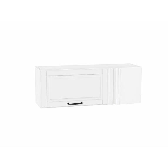 Шкаф верхний прямой угловой горизонтальный Дублин Special White/Белый 358*1000*350