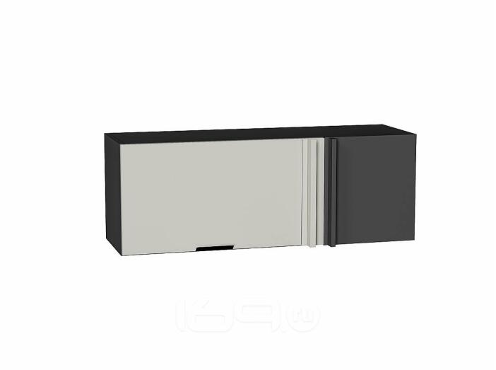 Шкаф верхний прямой угловой горизонтальный Евро Агат/Graphite 358*1000*350