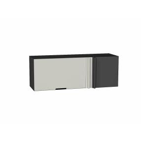 Шкаф верхний прямой угловой горизонтальный Евро Агат/Graphite 358*1000*350
