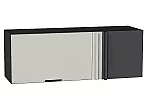Шкаф верхний прямой угловой горизонтальный Евро Агат/Graphite 358*1000*350