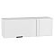 Шкаф верхний прямой угловой горизонтальный Евро Белый/Белый 358*1000*350