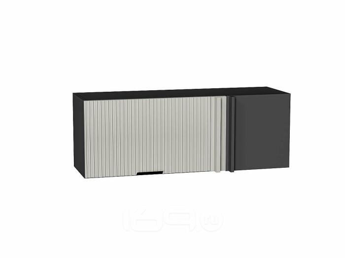 Шкаф верхний прямой угловой горизонтальный Евро Лайн Агат/Graphite 358*1000*350