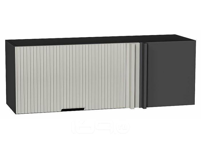 Шкаф верхний прямой угловой горизонтальный Евро Лайн Агат/Graphite 358*1000*350