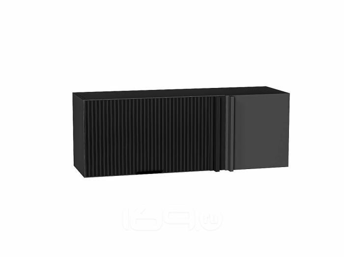 Шкаф верхний прямой угловой горизонтальный Евро Лайн Антрацит/Graphite 358*1000*350