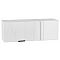 Шкаф верхний прямой угловой горизонтальный Евро Лайн Белый/Белый 358*1000*350