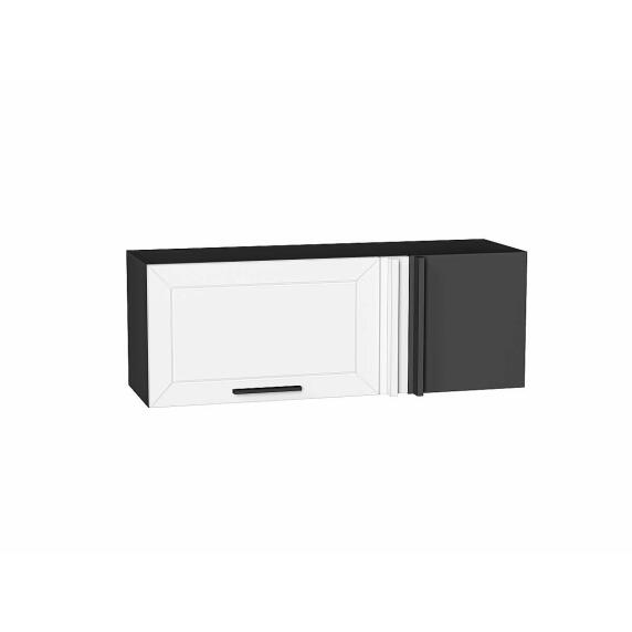 Шкаф верхний прямой угловой горизонтальный Глетчер Айленд Силк/Graphite 358*1000*350