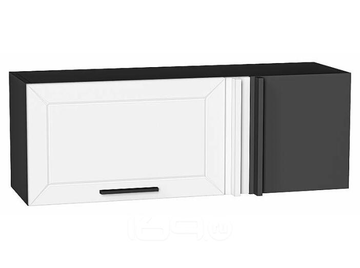 Шкаф верхний прямой угловой горизонтальный Глетчер Айленд Силк/Graphite 358*1000*350