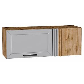 Шкаф верхний прямой угловой горизонтальный Глетчер Гейнсборо Силк/Дуб Вотан 358*1000*350