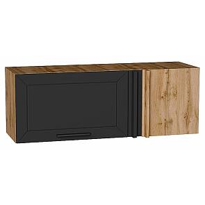 Шкаф верхний прямой угловой горизонтальный Глетчер Маренго Силк/Дуб Вотан 358*1000*350