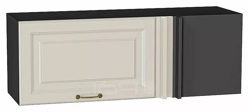 Шкаф верхний прямой угловой горизонтальный Ницца Агат/Graphite 358*1000*350