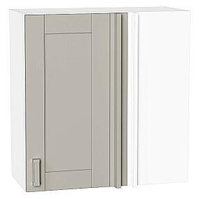 Шкаф верхний прямой угловой Лофт Grey Silk/Белый 716*700*345