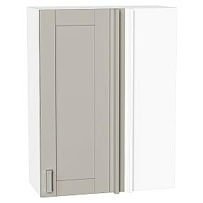 Шкаф верхний прямой угловой Лофт Grey Silk/Белый 920*700*345