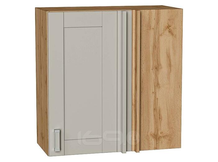 Шкаф верхний прямой угловой Лофт Grey Silk/Дуб Вотан 716*700*345