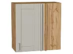 Шкаф верхний прямой угловой Лофт Grey Silk/Дуб Вотан 716*700*345
