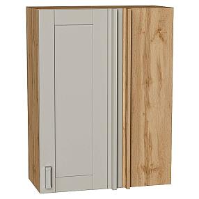 Шкаф верхний прямой угловой Лофт Grey Silk/Дуб Вотан 920*700*345