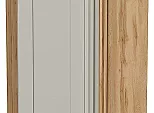 Шкаф верхний прямой угловой Лофт Grey Silk/Дуб Вотан 920*700*345