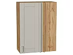 Шкаф верхний прямой угловой Лофт Grey Silk/Дуб Вотан 920*700*345