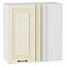 Шкаф верхний прямой угловой Ницца Дуб крем/Белый 716*690*345