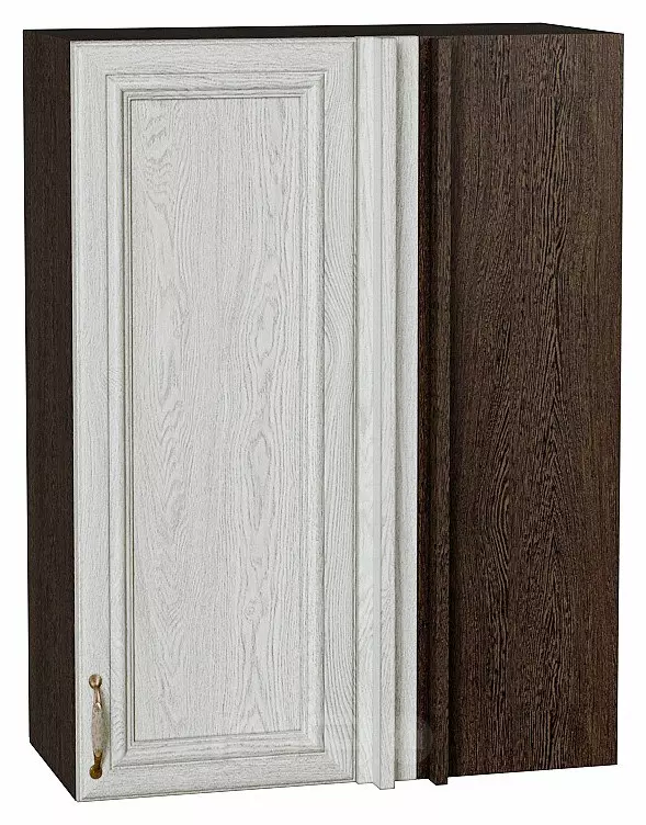 Шкаф верхний прямой угловой Шале White Dreamline Венге 920*690*345
