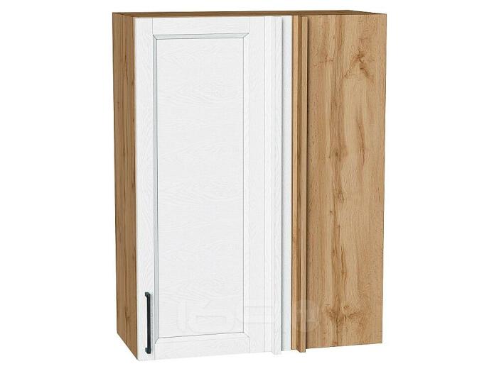 Шкаф верхний прямой угловой Сканди White Silkwood/Дуб Вотан 920*700*345