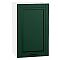 Шкаф верхний с 1-ой дверцей Дублин Special Green/Белый 716*450*318