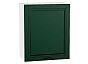 Шкаф верхний с 1-ой дверцей Дублин Special Green/Белый 716*600*318