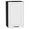 Шкаф верхний с 1-ой дверцей Дублин Special White/Graphite 716*450*318