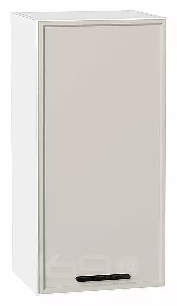 Шкаф верхний с 1-ой дверцей Фрейм Cream Silk Белый 716*350*324