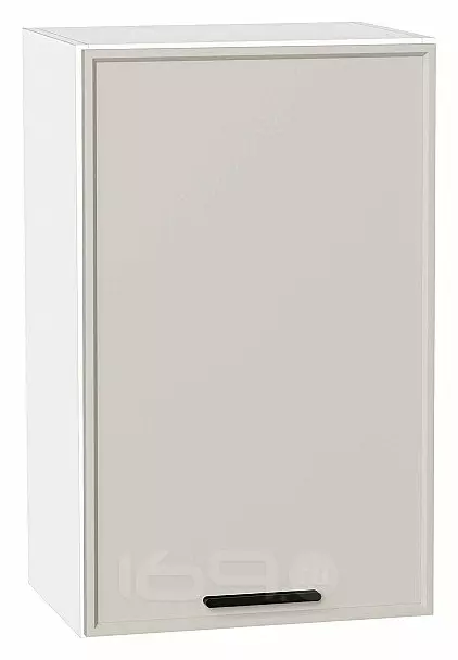 Шкаф верхний с 1-ой дверцей Фрейм Cream Silk Белый 716*450*324