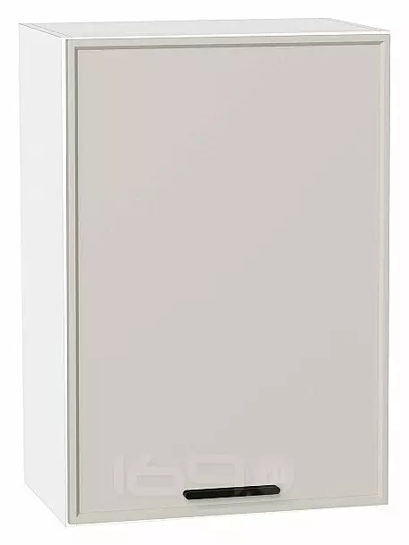 Шкаф верхний с 1-ой дверцей Фрейм Cream Silk Белый 716*500*324