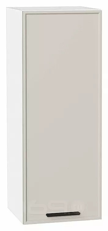 Шкаф верхний с 1-ой дверцей Фрейм Cream Silk Белый 920*350*324