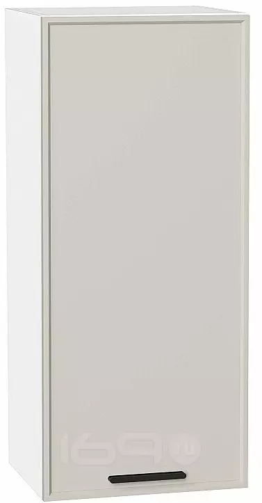 Шкаф верхний с 1-ой дверцей Фрейм Cream Silk Белый 920*400*324