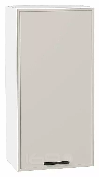 Шкаф верхний с 1-ой дверцей Фрейм Cream Silk Белый 920*450*324